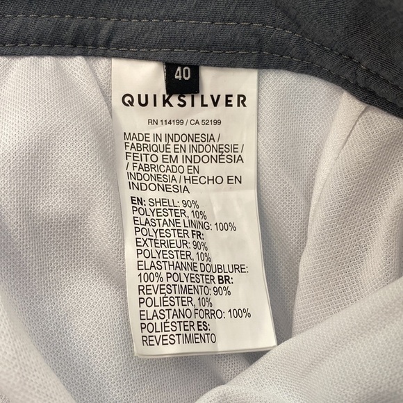 NWT Men’s QuickSilver Highline Surfsilk Blue Striped Board Shorts Size 40 - Picture 14 of 14